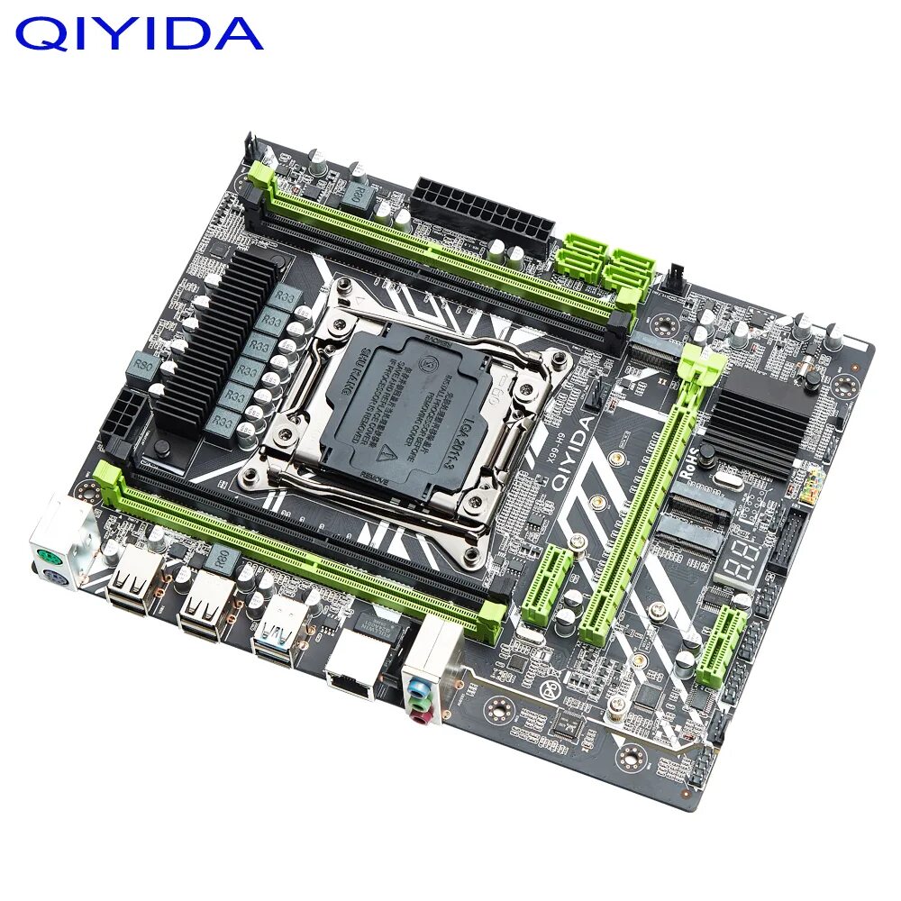 Lga 2011 характеристики. Qiyida x99 lga2011v3. Материнская плата qiyida x99. Qiyida x99 e5-h9 LGA 2011-3 MATX. X99 материнская плата 4 канала lga2011-3.