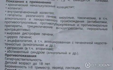 Показания к применению гепатопротекторов