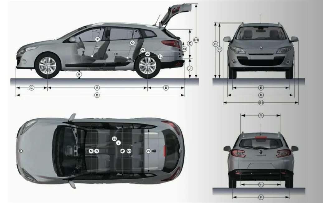 Renault fluence размер. Рено Меган 3 габариты. Renault Megane 3 габариты. Габариты Рено Меган 3 хэтчбек. Renault Megane III габариты багажника.