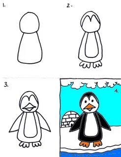 Нарисовать пингвина 2 класс