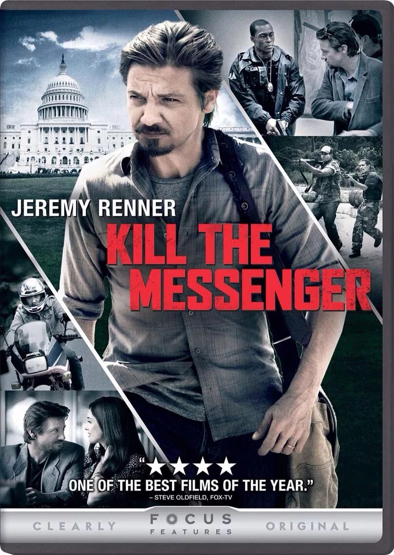 Kill the Messenger 2014 poster. Kill the Messenger (2-Disc Blu-ray/DVD Set, 2015) w/Slip Cover - Jeremy Renner. Посланник (DVD).