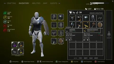 Inventory unreal