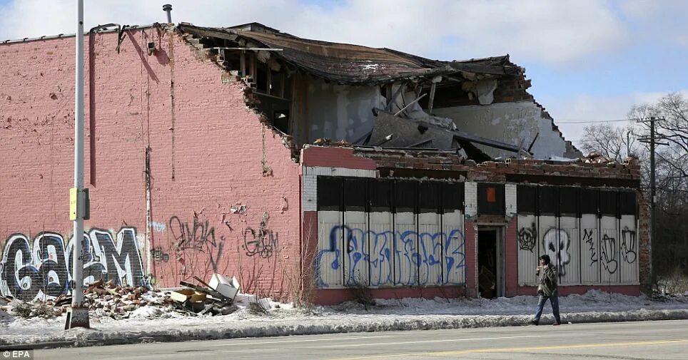 Run down area. Run-down building. rundown area. rundown city.