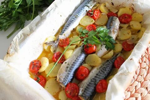 Скумбрия с картошкой