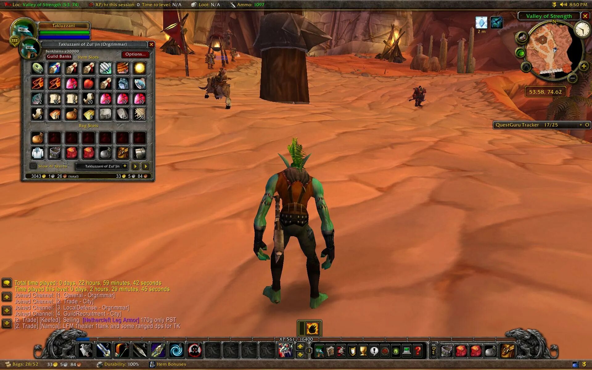 Time leveling