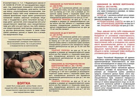 Взятка это сколько