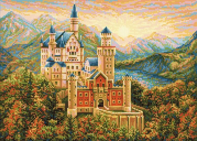 Пазл замок нойшванштайн 2000 элементов. Алмазная мозаика замки diamond seq73442. Алмазная мозаика замок нойшванштайн. Мозаика замок нойшванштайн. Алмазная мозаика замок нойшванштайн.