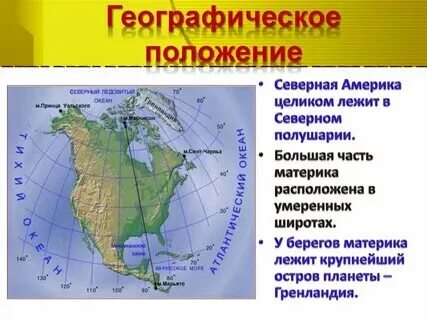 Географическое положение северного полушария