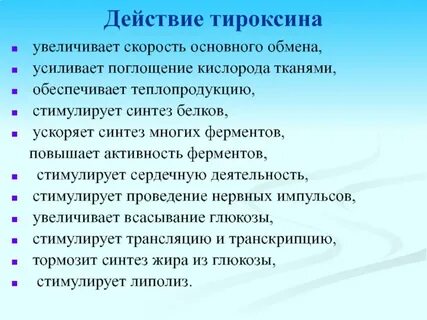 Тироксин метаболизм