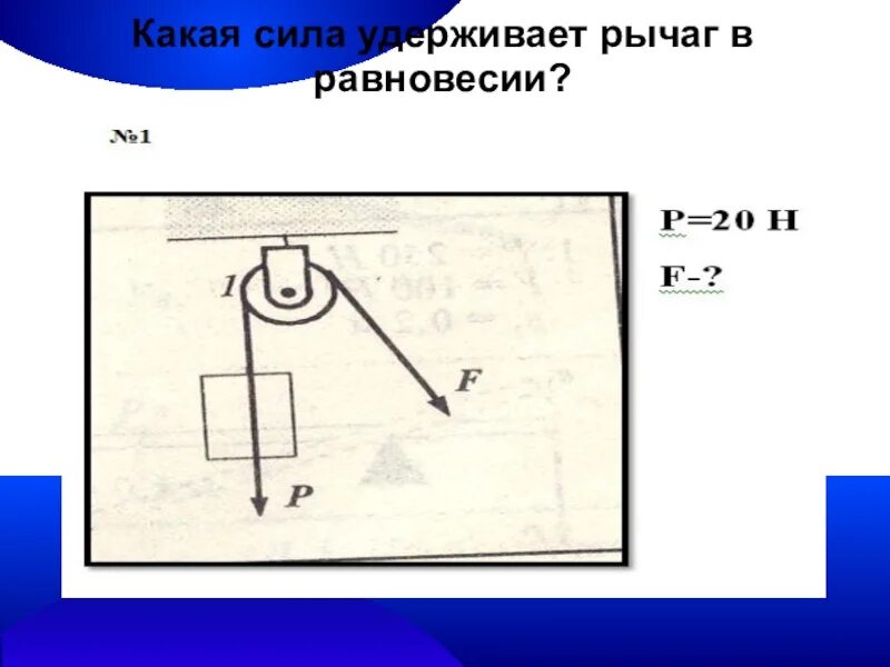 Какая требуется сила чтобы удержать под. Сила удерживающая рычаг в равновесии. Какая сила удерживает рычаг в равновесии. Простые механизмы рычаг. Равновесие сил на рычаге.