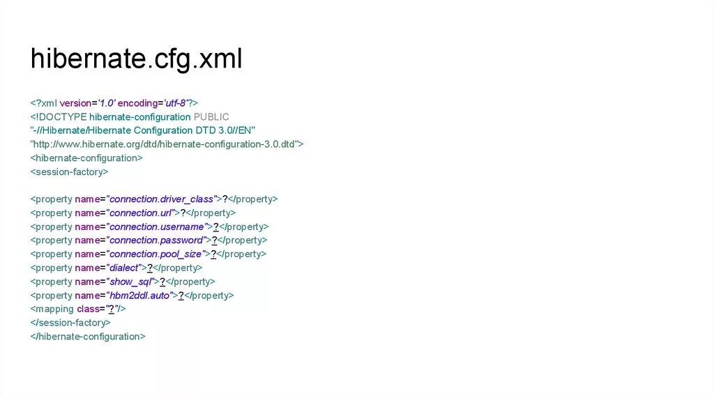 Hibernate cfg xml. Hibernate cfg xml