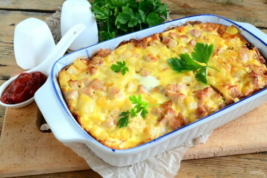 Куриное филе запеченное с капустой