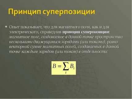 Магнитное поле в данной точке пространства