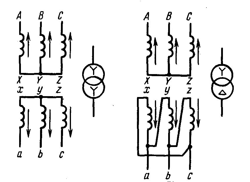 Схема звезда звезда трансформатор