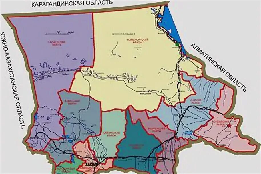 Жамбылская область Казахстан на карте. Карта дорог Жамбылской области. Жамбылская область карта с районами. Джамбульская область Казахстан на карте.