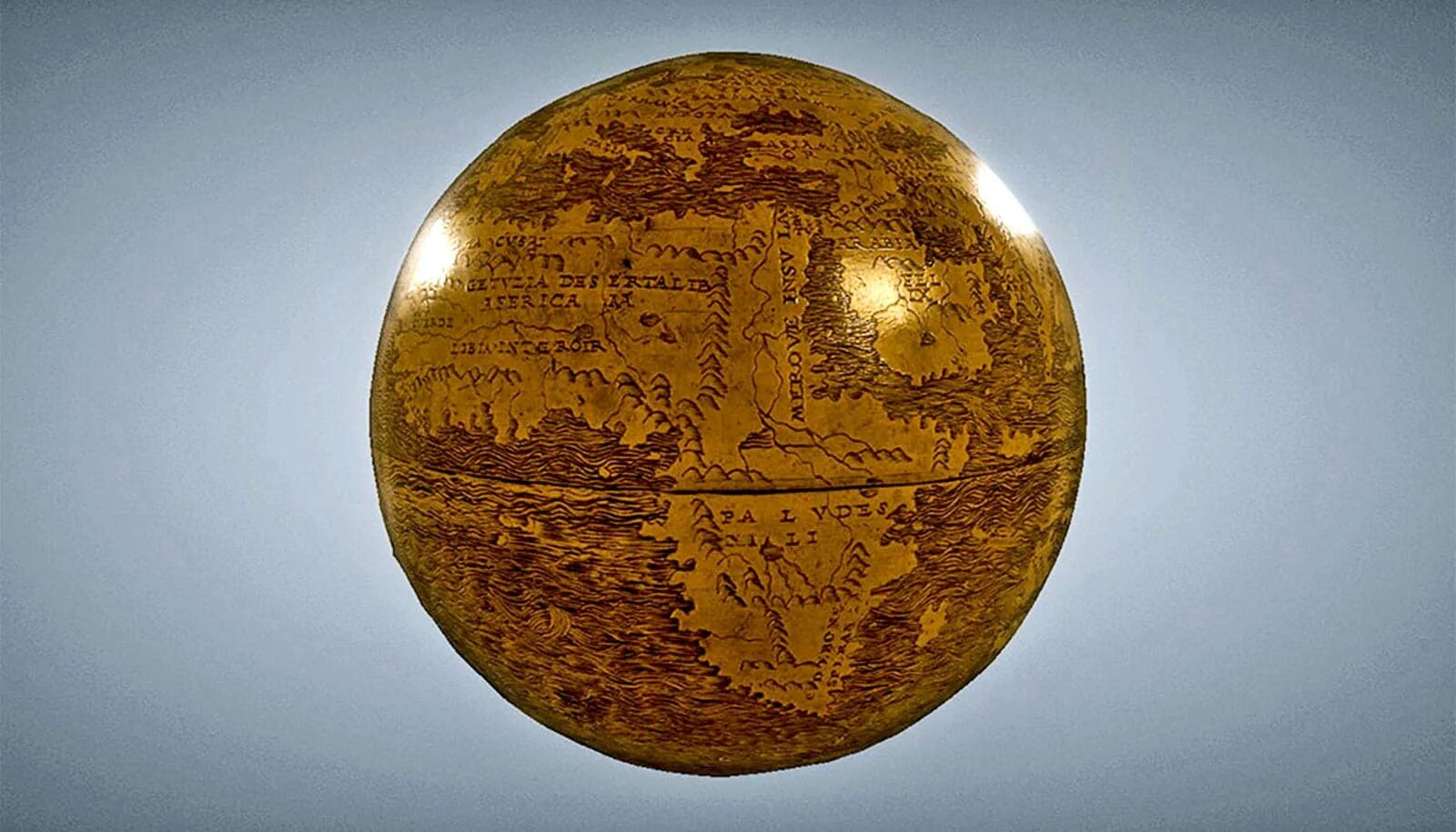 Глобус ханта-Ленокса. Глобус Хант-Ленокса (приблизительно 1507 года. Глобус древней земли. Самый древний Глобус.