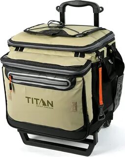 Arctic Zone Titan Deep Freeze 60 (50+10) Can Collapsible Rolling Cooler wit...