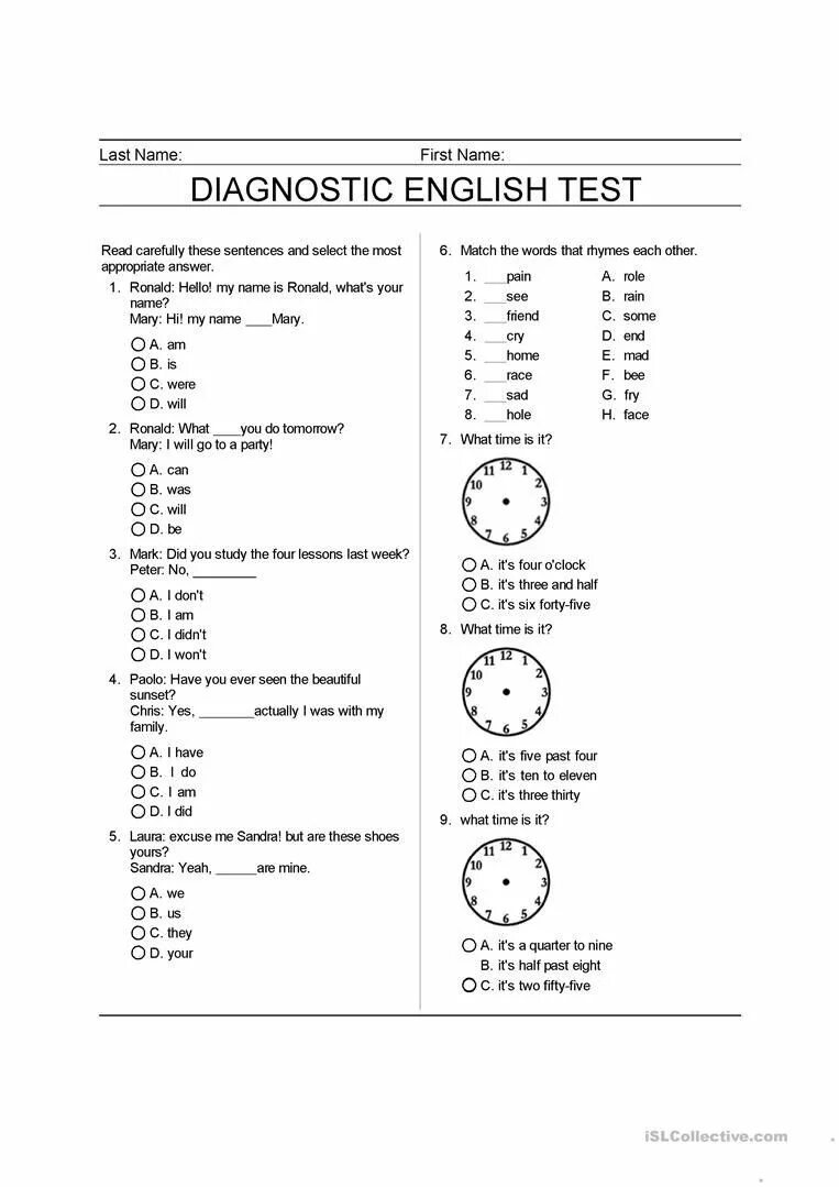 Diagnostic Test по английскому. Diagnostic Test английский 8. Grade 6. Test 5 английский. Diagnostic Test английский 5.