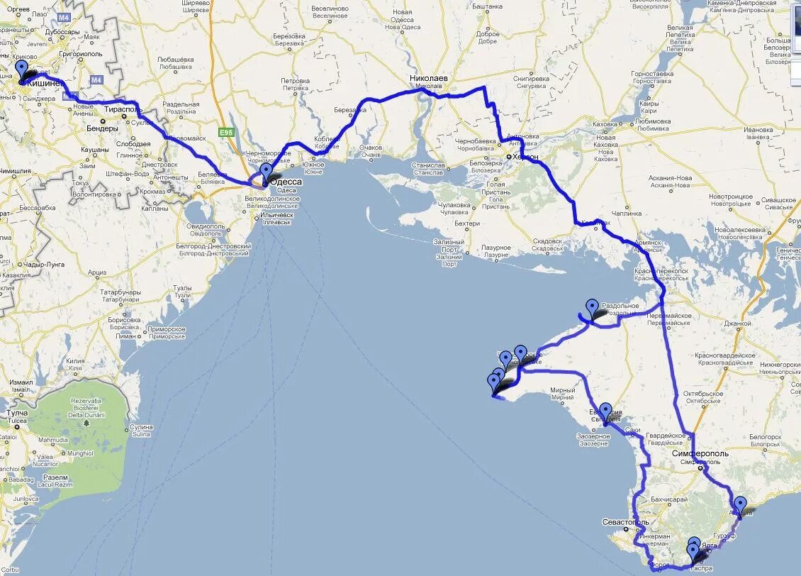Сколько от донецка до крыма. Одесса арциз расстояние. расстояние от югорска до крыма.