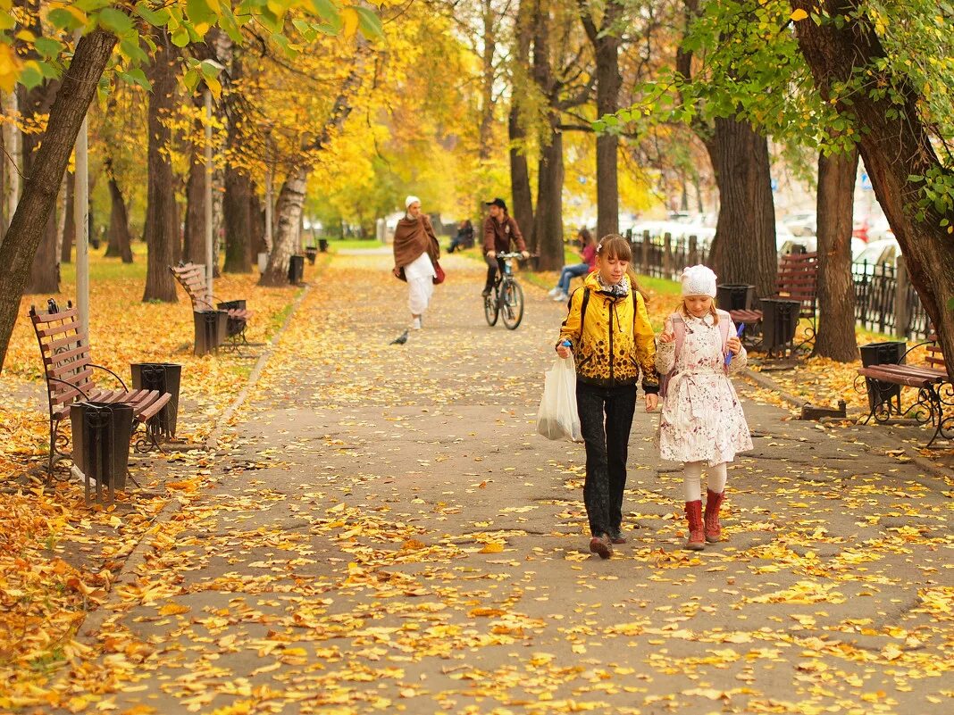 Гулял октябрь. Осенняя прогулка. Прогулка осенью. Прогулка в парке осенью. Осень парк дети.