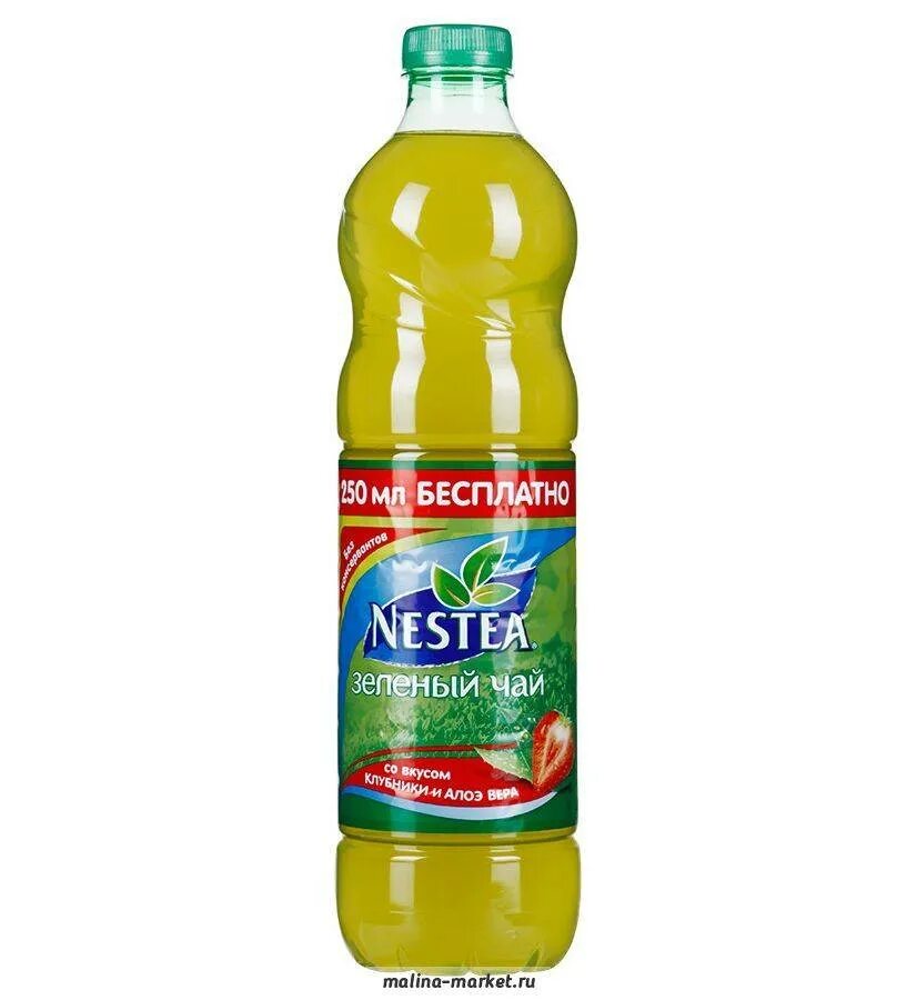 Нести ц. Nestea зеленый чай клубника. нестиа чай клубникаалоэ 0,5 л*6.
