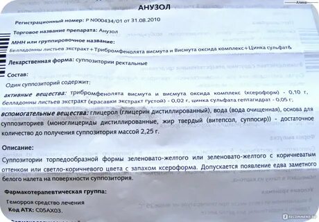 Суппозитории свечи инструкция