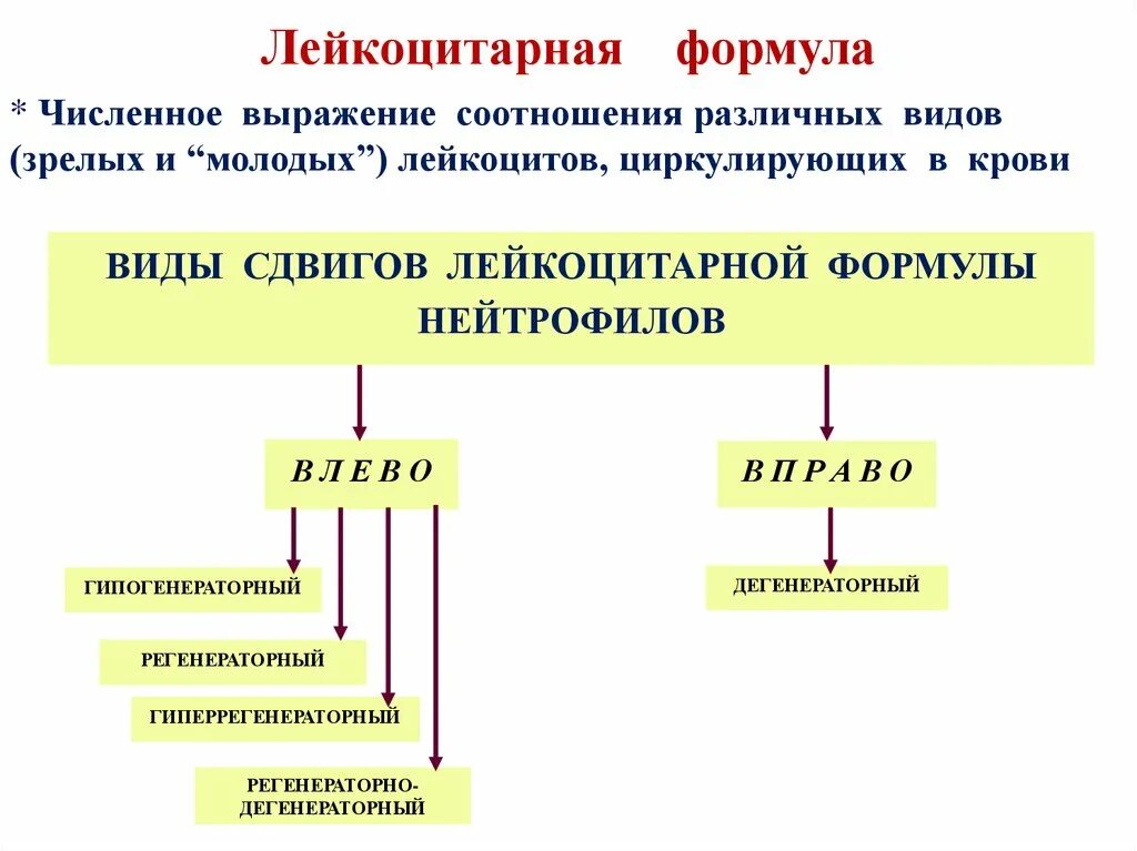 Вправо примеры. Сдвиг лейкоцитарной формулы влево. Нейтрофильный сдвиг лейкоцитарной формулы. Сдвиг лейкоцит формулы влево. Лейкоцитарная формула сдвиги формулы.