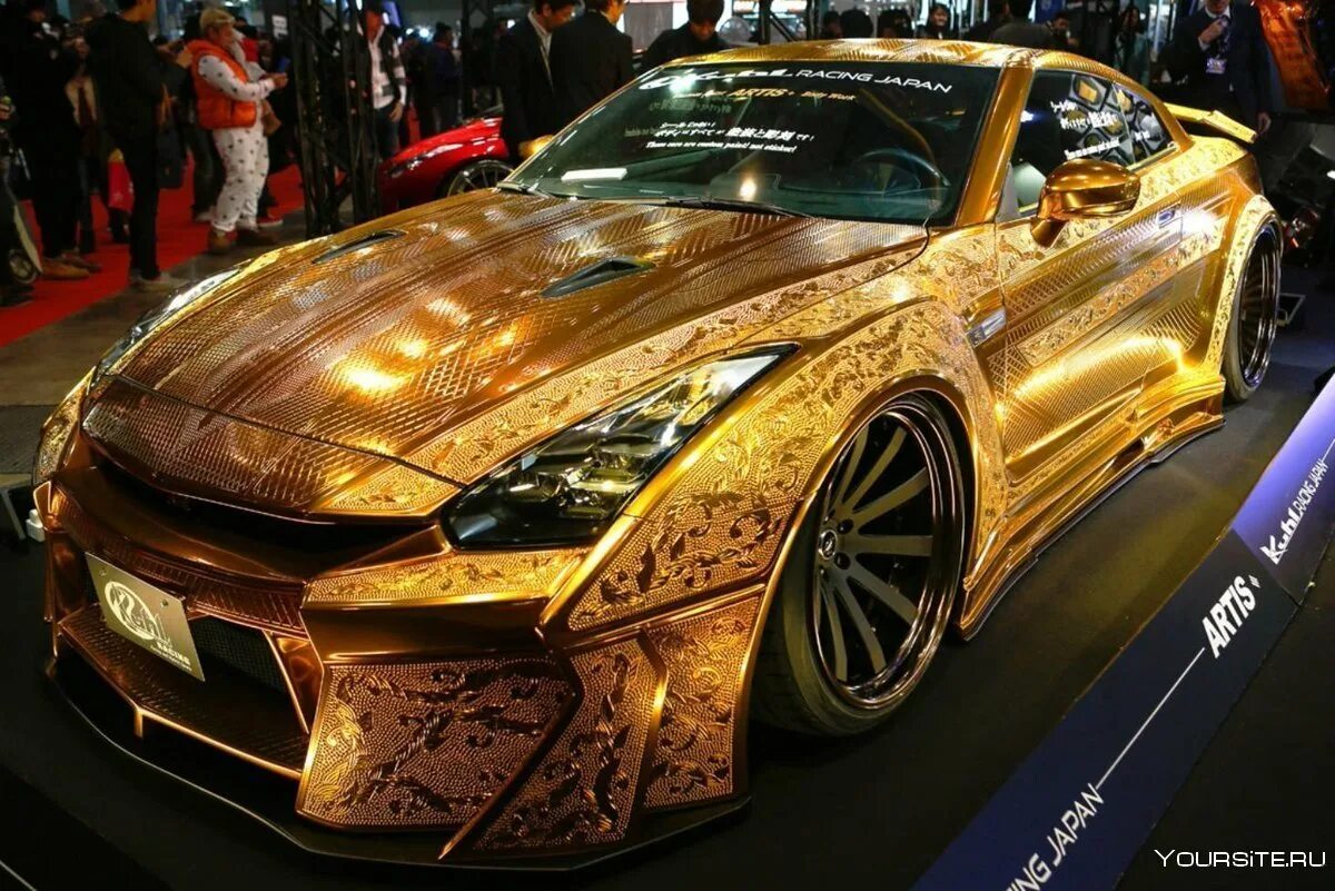 Gold car