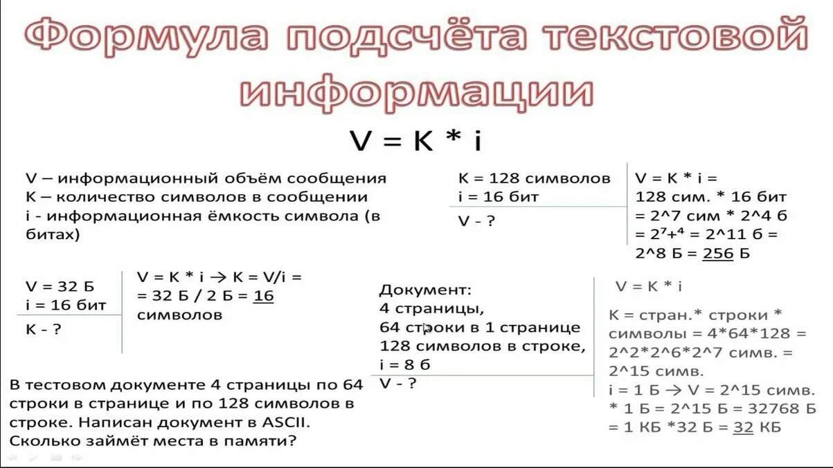 Решение 8 егэ информатика. Формулы по информатике 7 класс для решения задач. Информатика формулы для задач 7 класс. Формулы по информатике 10 класс для решения задач. Формулы для задач по информатике ЕГЭ.