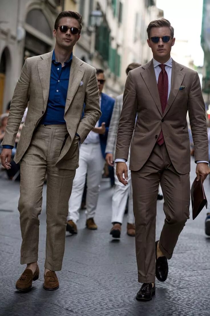The men in the suit