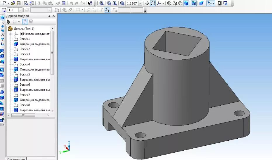 Твердотельное моделирование компас 3д. Компас 3d 22. АСКОН компас 3д в22. Форма литья компас 3д.