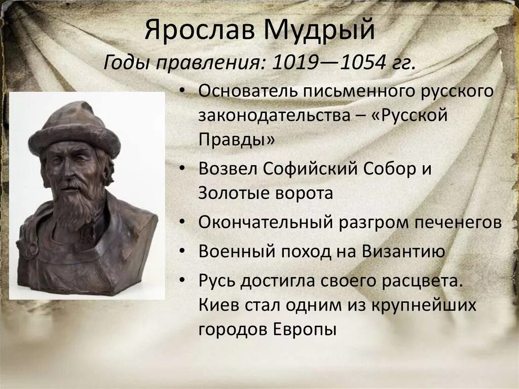 Внутренняя политика киевского князя 1019 1054 картинки