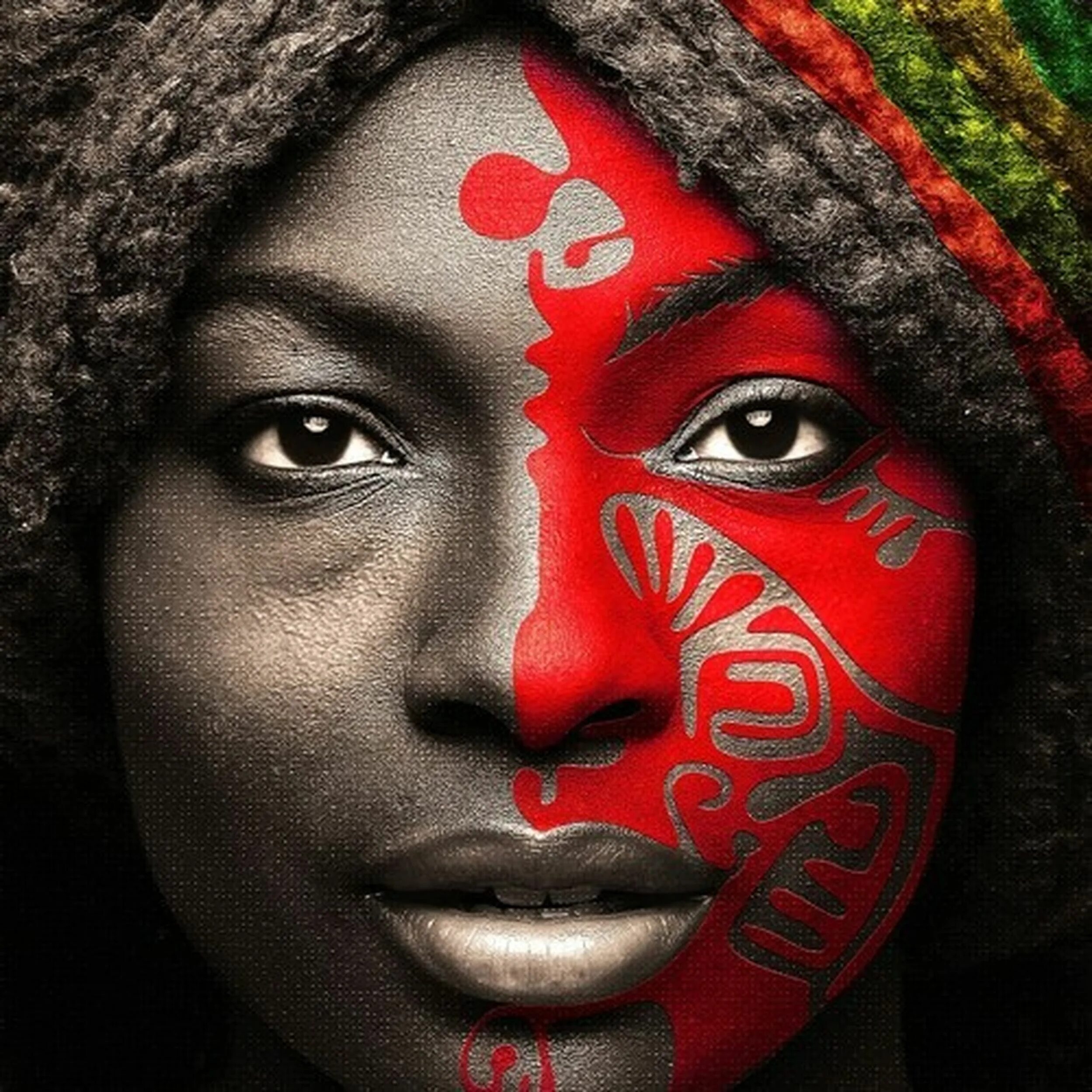 Этнический взгляд. Этнический портрет. Африканские женщины. Этнический макияж. Африкан 3.