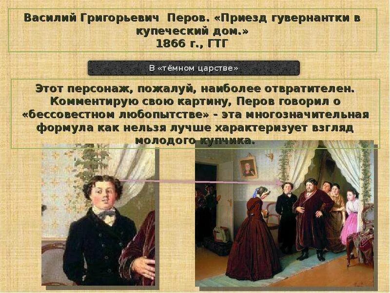 Картина перова приезд гувернантки. Приезд гувернантки в купеческий дом (1866). перов в.г.. перов василий приезд гувернантки в купеческий дом. 1866. василий перов приезд гувернантки в купеческий дом. василий григорьевич перов приезд гувернантки в купеческий дом.