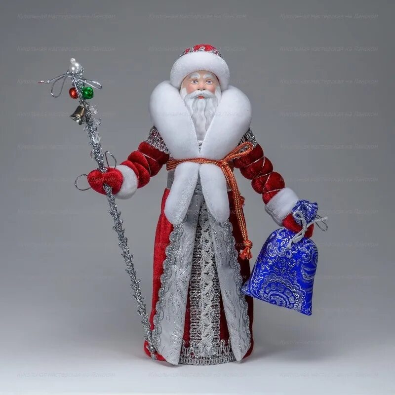 Дед мороз подарки игрушки. Кукла "дед Мороз". Фигура дед Мороз. Посох Деда Мороза для куклы. Игрушка - дед Мороз.