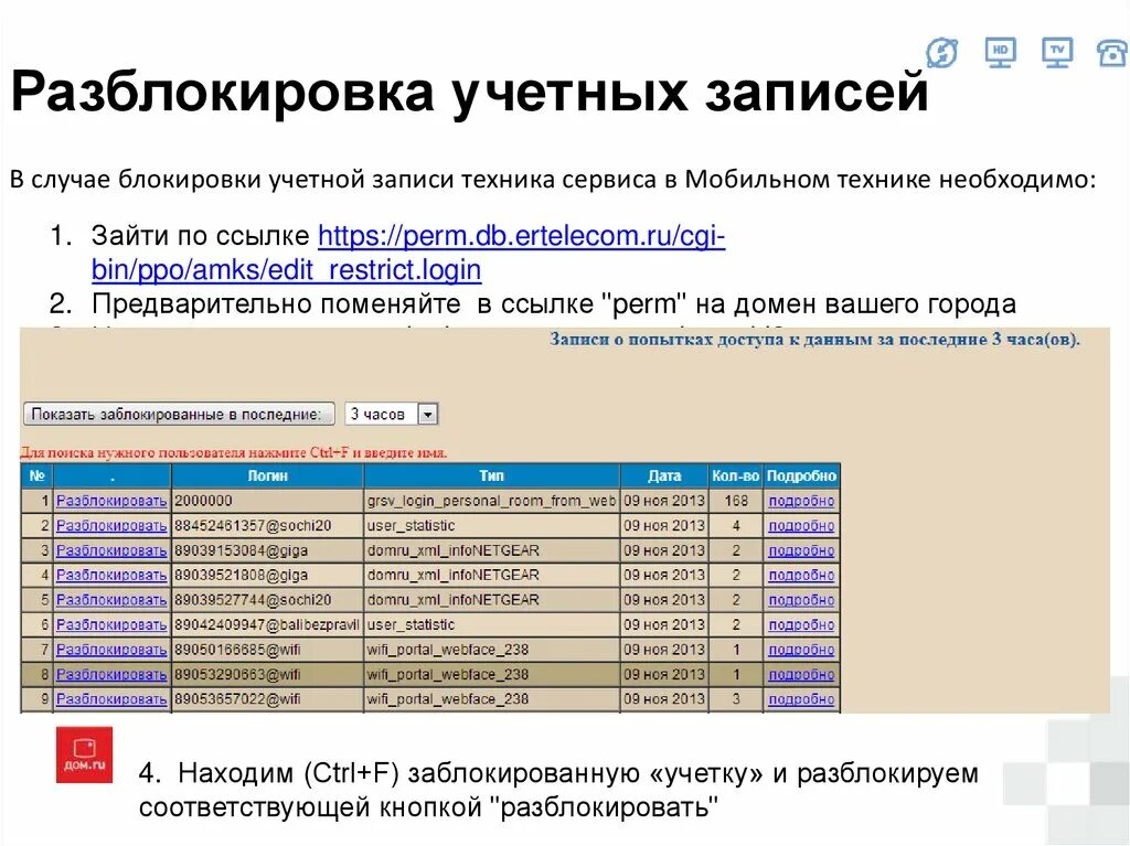 Разблокировка ос. Разблокировка учетной записи.