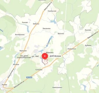 Вороново на карте московской