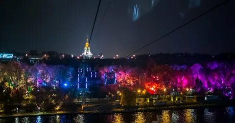 Воробьев горы вечером