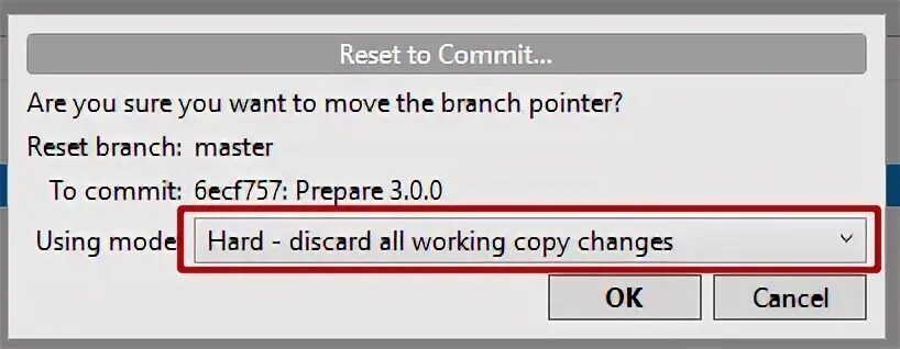 Reset branch. Reset branch