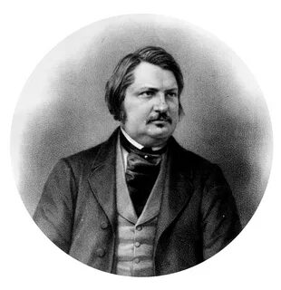 portrait of famed french writer Honoré de Balzac.