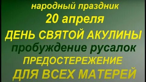 Акулинин день приметы