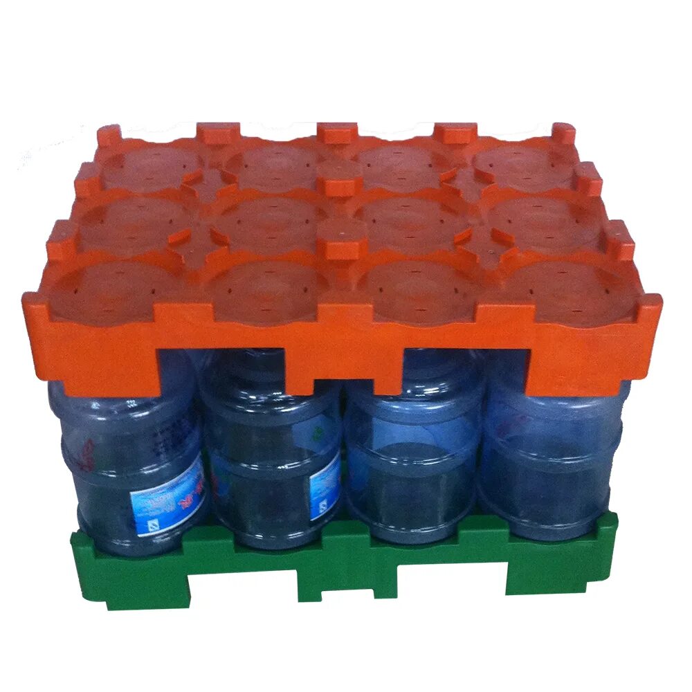 Паллет воды. Пластиковый поддон для 19-литровых бутылей BOTTLERACK 02.107.С6.99. Паллет с бутылками. Паллеты пластиковые для воды. Пластмассовые паллеты для баклажк.
