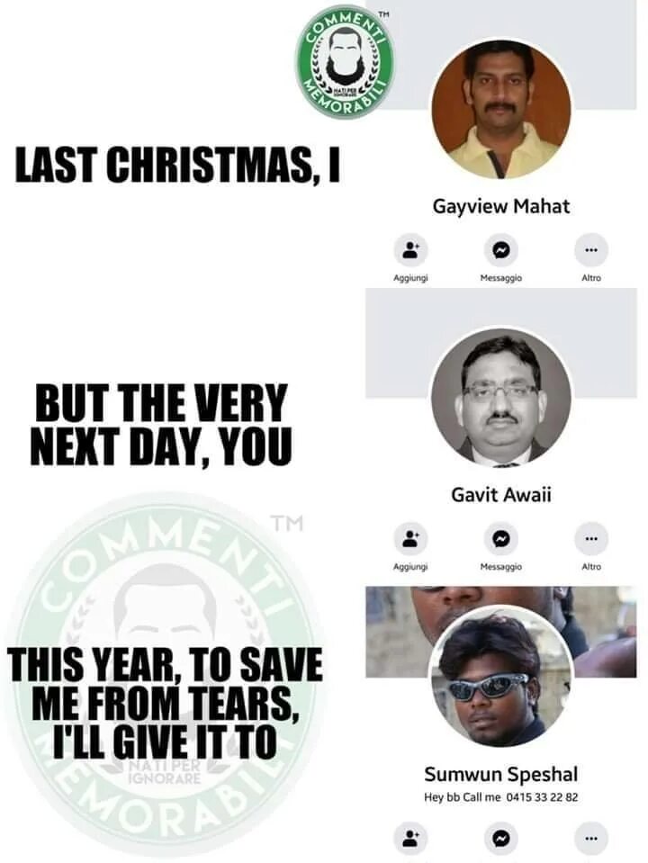 This year to save me from tears