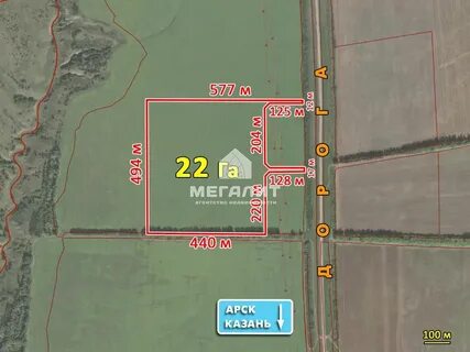 22 гектара