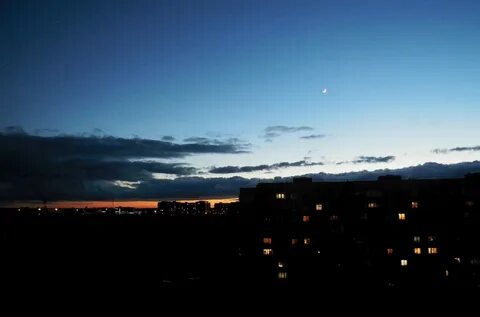 Город засыпает