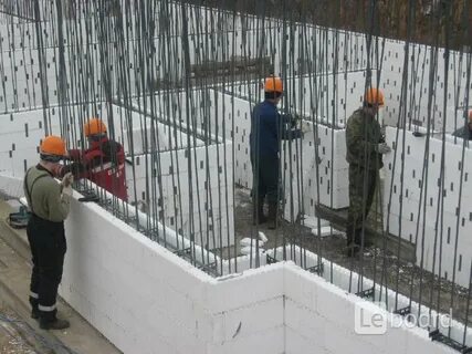 Заливка несъемной опалубки