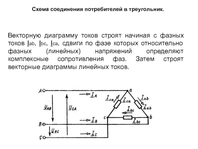 Линейные и фазные токи и напряжения