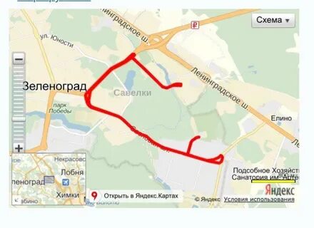 Г зеленоград маршрут