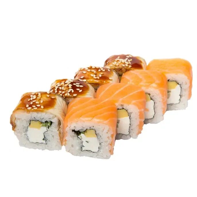 Ролл королевский кунжут унаги. Лосось унаги. Ролл канада с угрем. Ролл канада лайт. Токио темпура ролл.