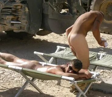 Soldiers catching some rays… 